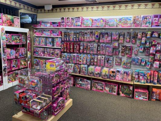 Our brand new Barbie Section in the "Doll House" in the historic Nisley House