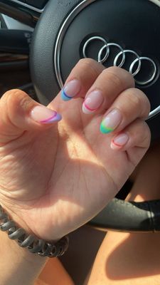 Colorful French Tip