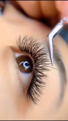 Eyelashes extensions