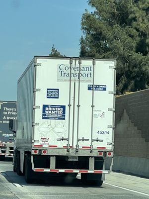 Anti-choice message on company truck