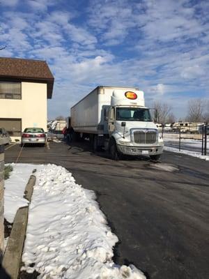 Truck load of furniture