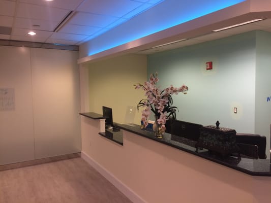 Front desk of Tamjidi Skin Institute at Tyson's Corner