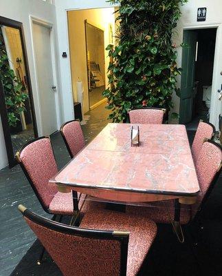 Vintage dining set from the 50's in the kitchen