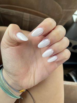 white nails