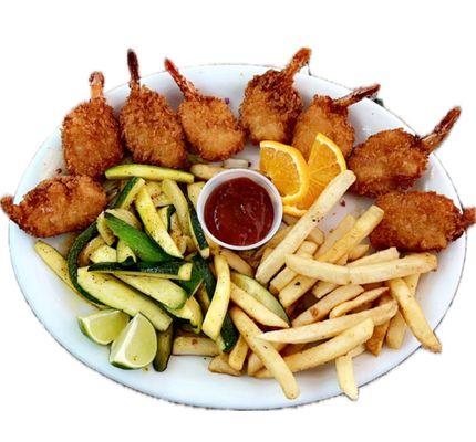 Delicious breaded shrimp