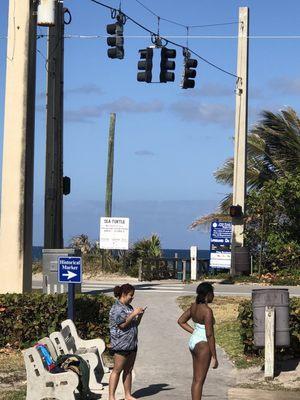 Beach access.