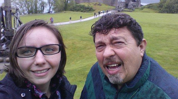 me and my daughter in Scotland