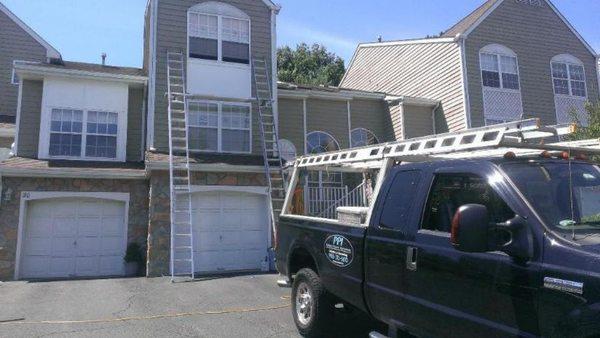 Replacing trim on a townhouse