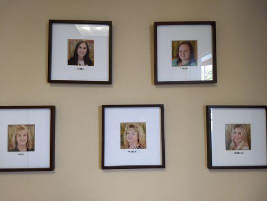 Photos of the escrow agents.