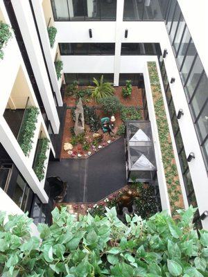 Atrium between floors