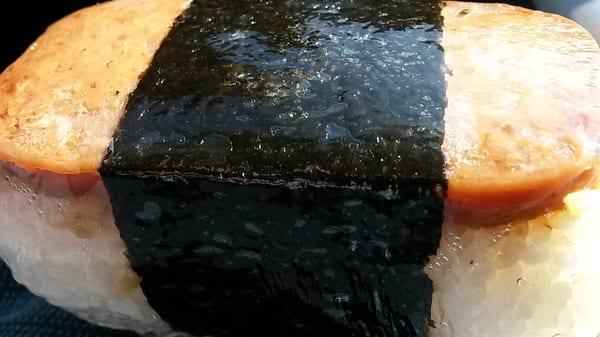 fresh hot musubi