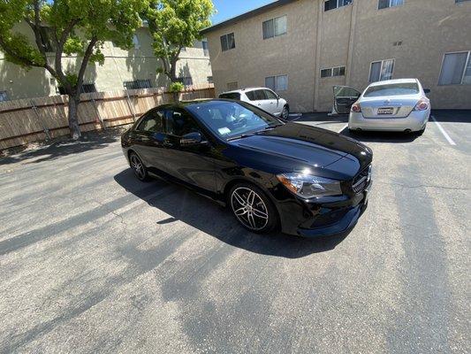 My Mercedes Benz CLA 250 after detail