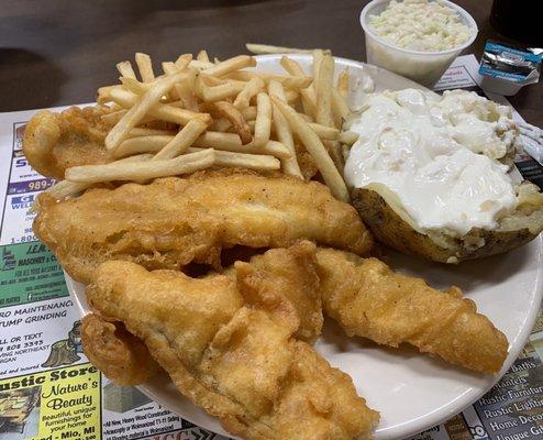 The perch fish fry.