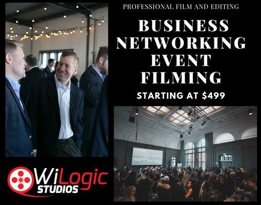 Hire WiLogic Studios to Film, Edit and Produce your next Business Networking Mixer!