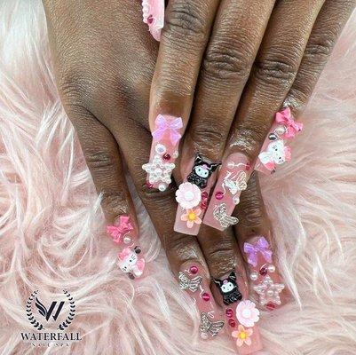 Gel x nail design