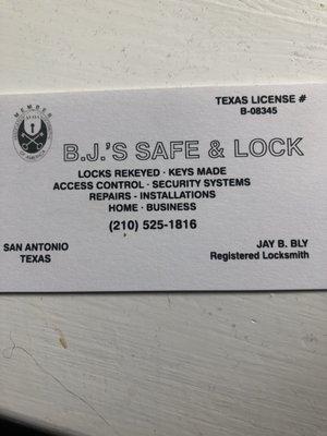 Bj's locksmith