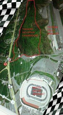 Walking distance to Bristol Motor Speedway