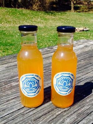 We have amazing cold and hand pressed ginger drinls. Ginger Lemonade, ginger lemonade ice tea and coming soon ginger raspberry lemonade