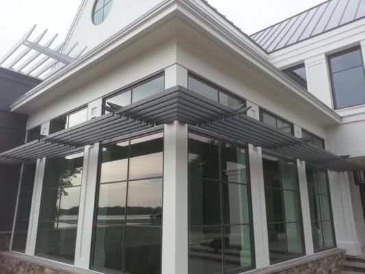 Custom fabricated & powder coated aluminum awning