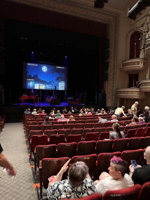 Main floor from almost the last row.