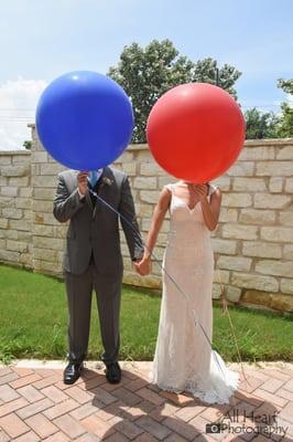 Up themed wedding portraits