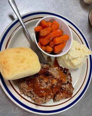 Meatloaf plates pop up on the specials menu from time to time. Follow us on Facebook to see daily specials.