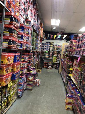 1 of the aisles of fireworks