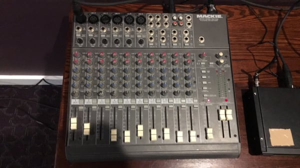 We have a variety of mixers depending on the amount of audio sources you would like to have amplified to your audience.