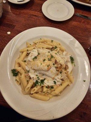 Stuffed flounder with Crab meat