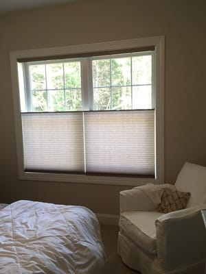 Dover, NH. Signature Series Bottom Up - Top Down light filtering cellular shades.