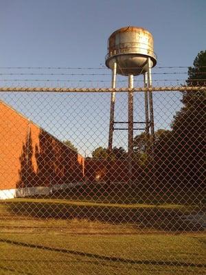 Look for the dry aged water tower...