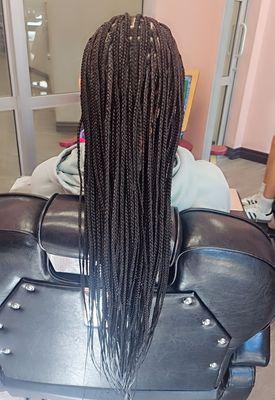 The knotless braids