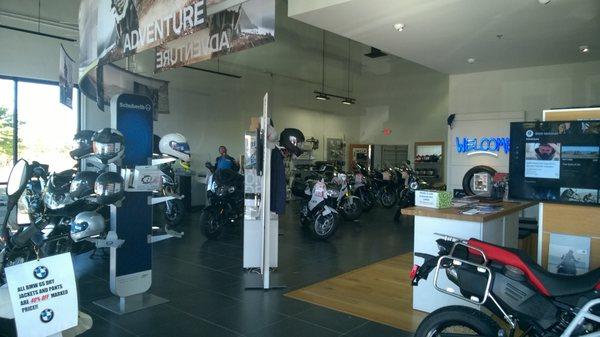 When you first walk into the store you see our BMW area and one of our salesmen, ready to help!