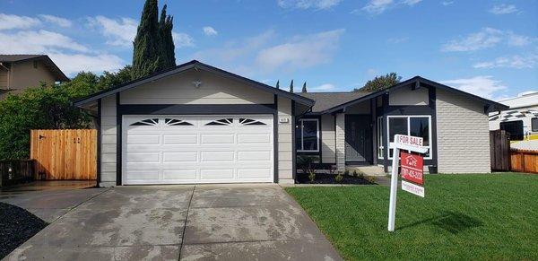 Sold this nicely remodeled home in Fairfield to my Bay Area clients!