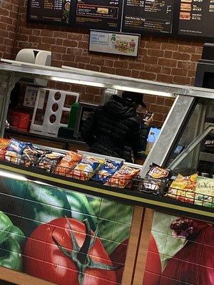 The useless S L O W Subway worker who can care less about customer service!!!!