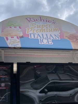 The Exterior Sign @ Richie's Slush on the Revere Beach Parkway in Everett MA.