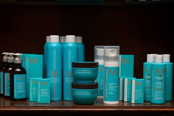 We are one of the few salons in the area carrying the new, full, moroccan oil product line!