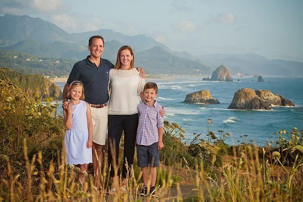 Family Portrait ini Cannon Beach, Oregon