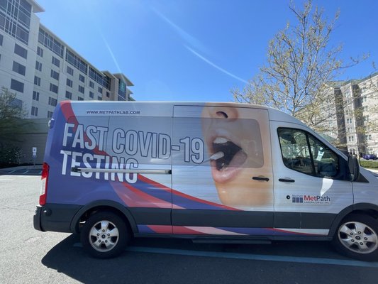 Our Van for On Site testing and specimen pick ups