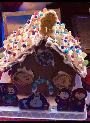 Gingerbread house 2021 Christmas the Alvarez family