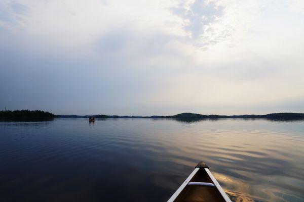 Canoeing in the boundary waters.