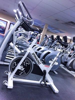 We have a great collection of cardio equipment including but not limited to treadmills, ellipticals, stationary bikes and stairmasters.