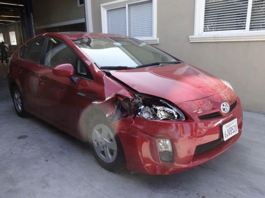 Before Shot of our Customer's Toyota Prius.