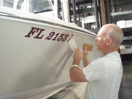 Boat Lettering & Graphics