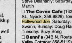 HOLLYWOOD JOE AND THE BOULEVARD BAND  LIVE ONSTAGE AT THE COVEN CAFE IN NYACK NEW YORK JUNE  6 1991