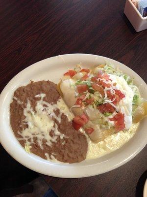 Enchiladas Deluxe, I requested no rice. It comes with it.