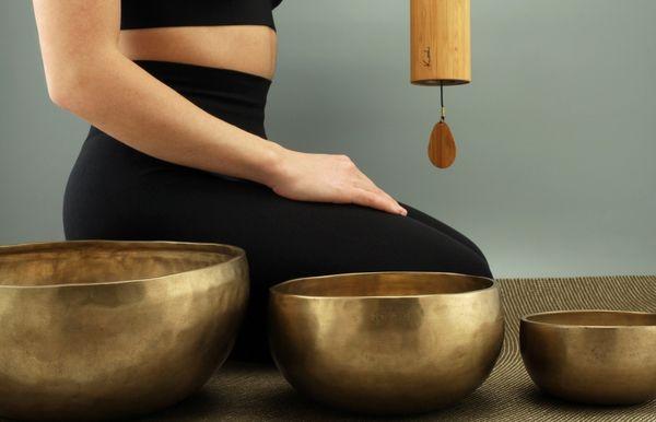 Sound Therapy utilizes hand crafted Tibetan singing bowls