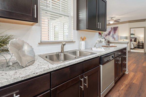 Renovated Interiors with Granite Countertops