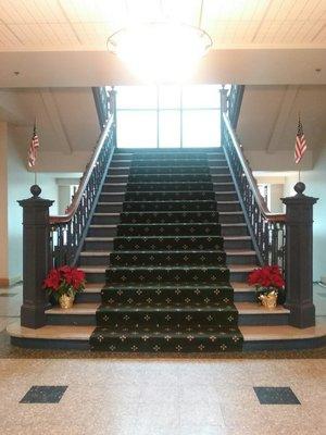 Main staircase and Borough building