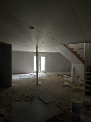 Drywall install